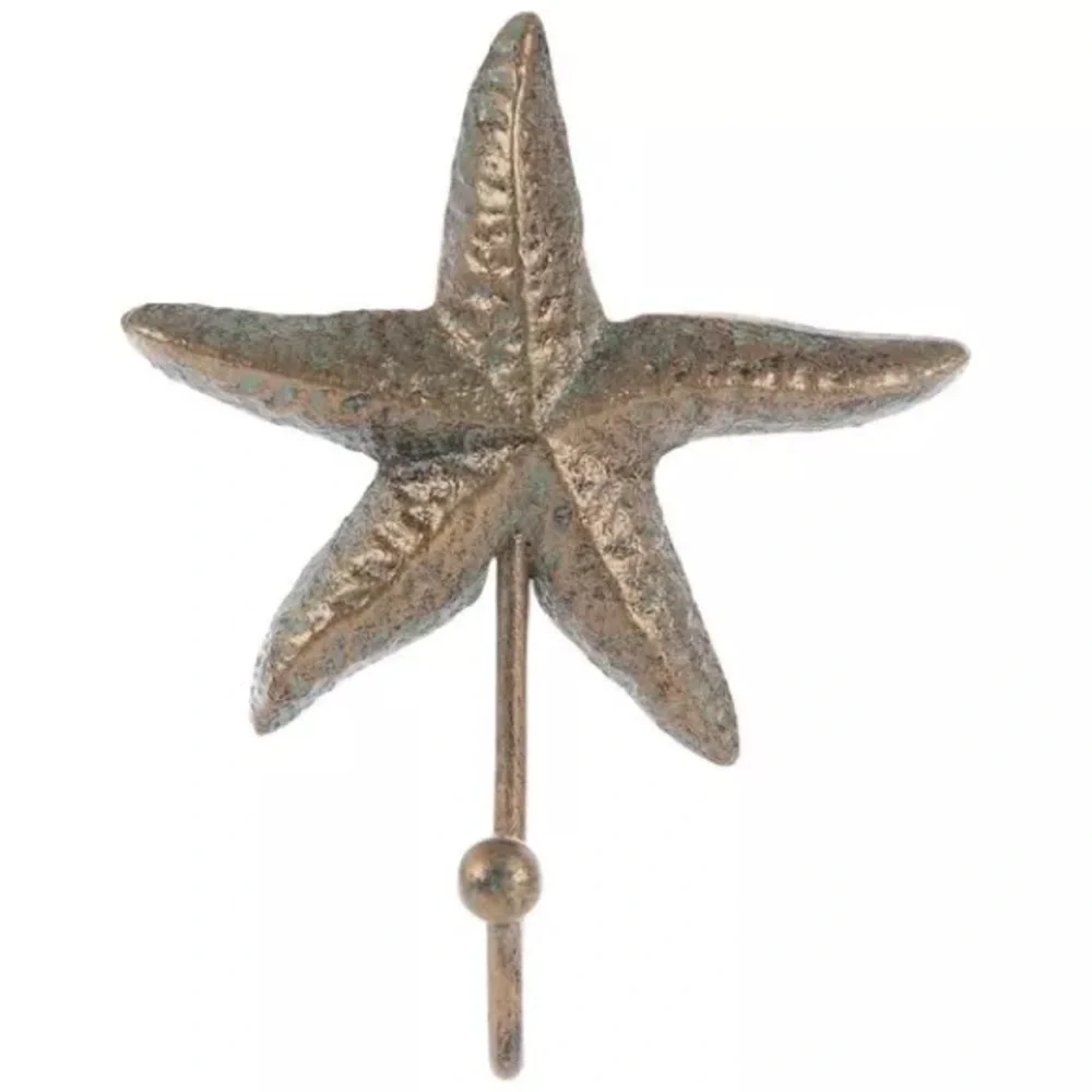 (2) Starfish Metal Wall Hook